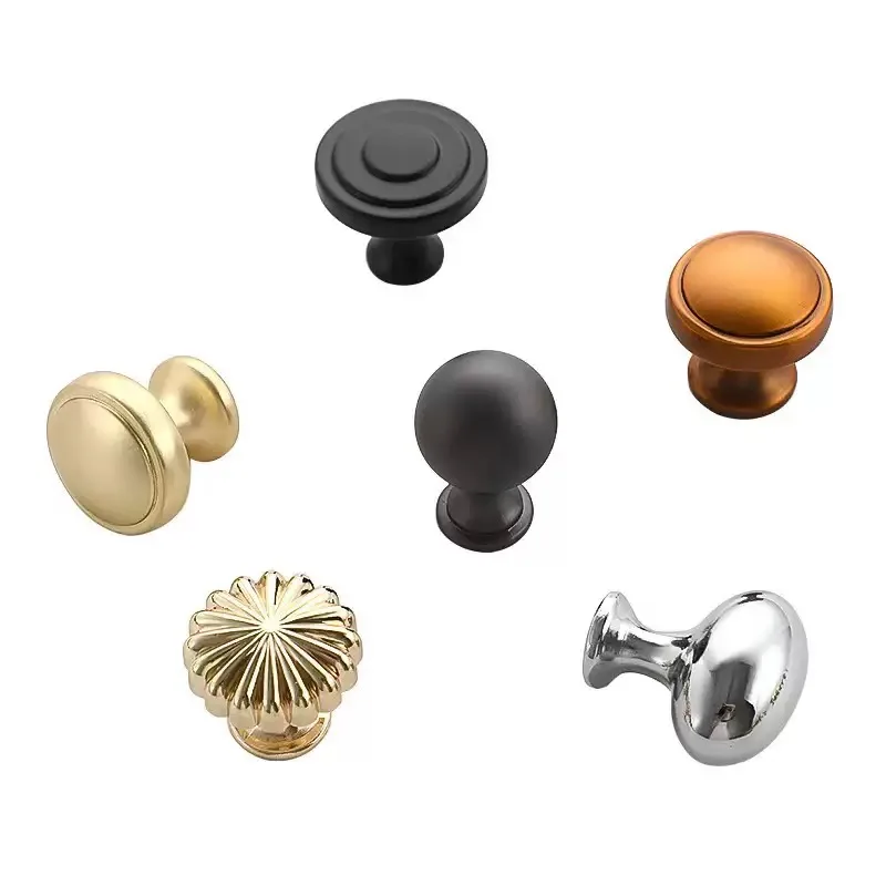 25mm-34mm nuevo mango dorado moderno perillas de cajón de gabinete de aleación de aluminio puerta de armario perillas de manija de muebles negras