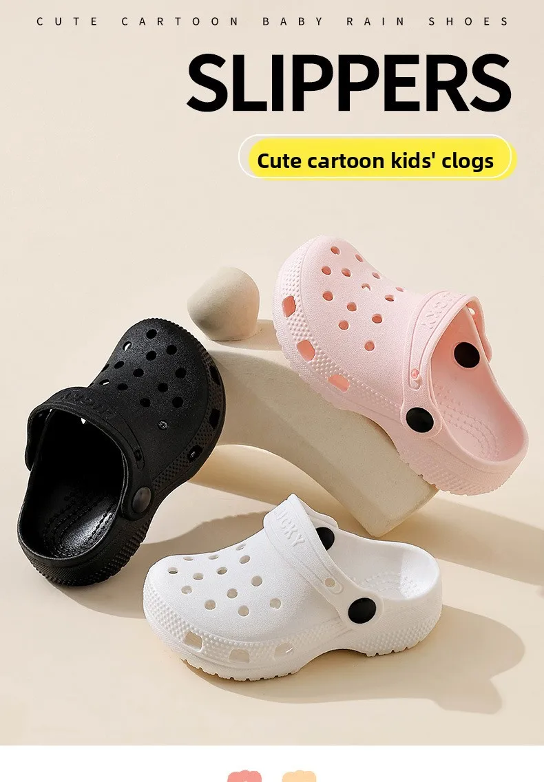 2026 Kinder Sommer Strand-Sandalen Unisex Lässige Garten-Clogs Outdoor Sandalen mit breiter Zehenbox für Mädchen Rutschfeste Haus- und Duschpantoffeln – Detail 3