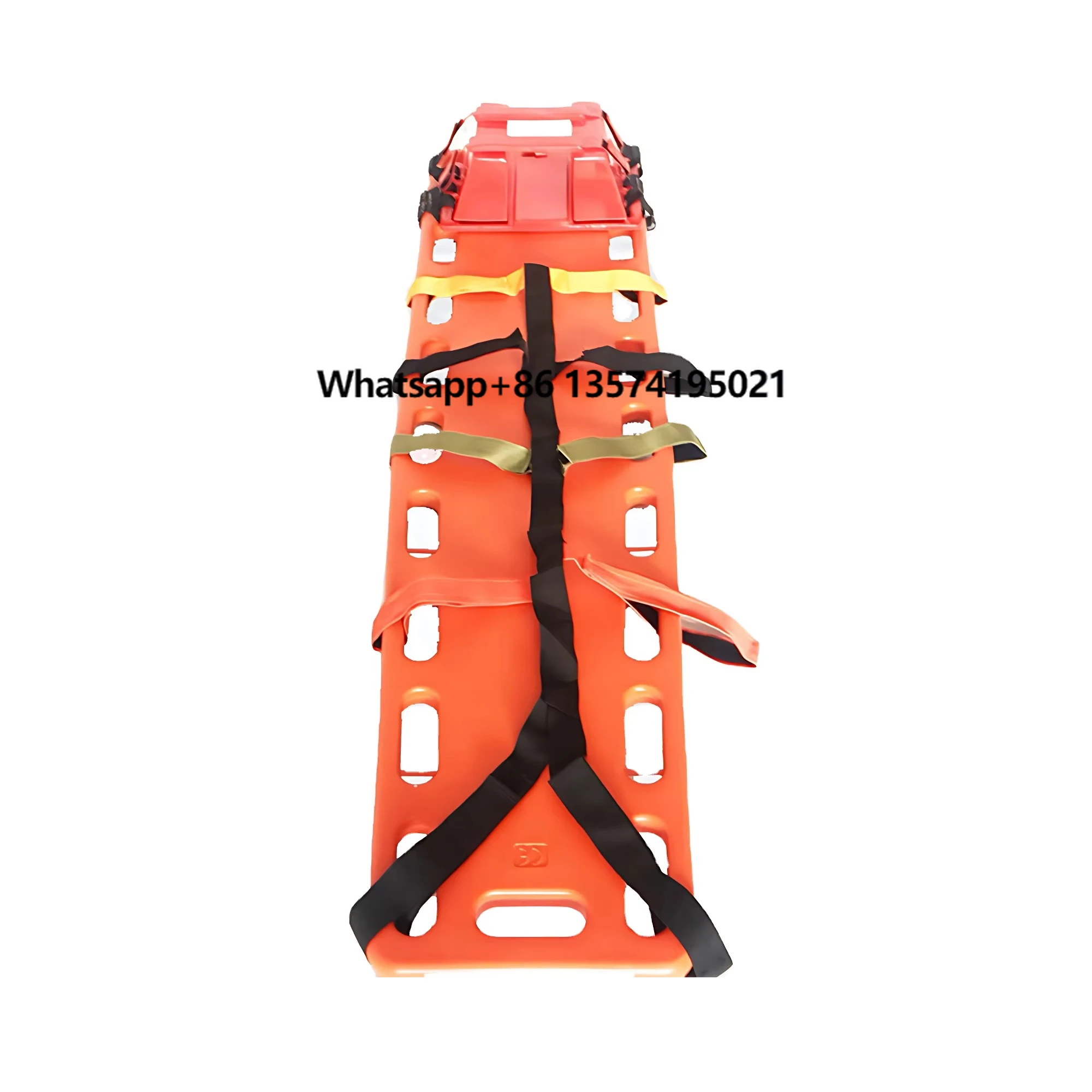 Medical First Aid Various Long Plastic Medical Spine Board Stretcher With Head Immobiliser Three Straps