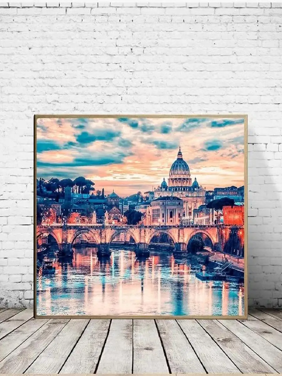 Italy Landscape Travel Posters  Prints  Rome Florence Manarola Tuscany Canvas  Wall Art for Living Room Home Decor