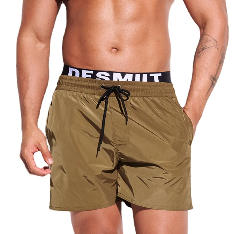 

Double Waist Desmiit Swimwear Men Swim Shorts 2023 Fast Dry Mens Board Shorts Beach Surfing Gym Sport Short Swimming Trunk Lined