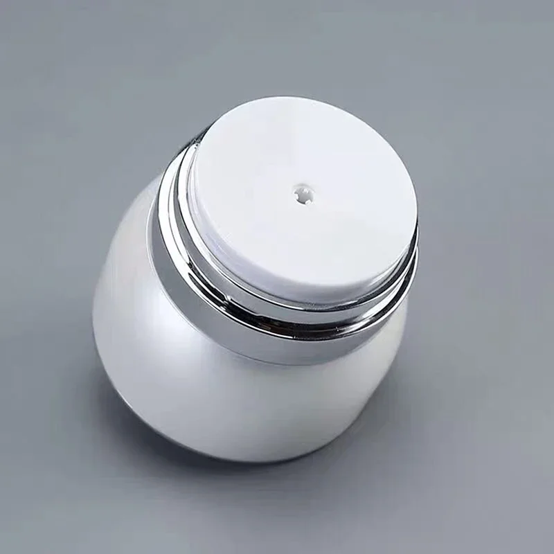 Botol Isi Ulang Vakum 30G/50G Botol Kosong Kosmetik Travel Botol Dispenser Dapat Digunakan Kembali untuk Kotak Gaya Tekan Krim Wajah