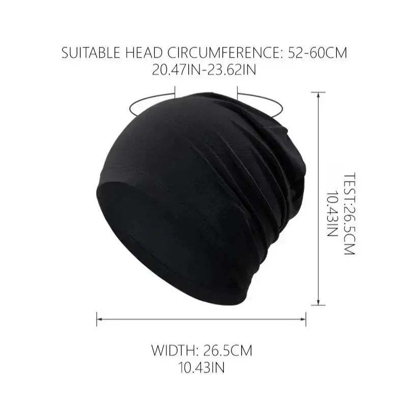 1 Stück Unisex Stretch-Schlafmütze, atmungsaktive Skull-Beanie für Radfahren, Laufen, Outdoor-Sport, Haarschutz, Kopfbedeckung für den täglichen Gebrauch – Detail 9