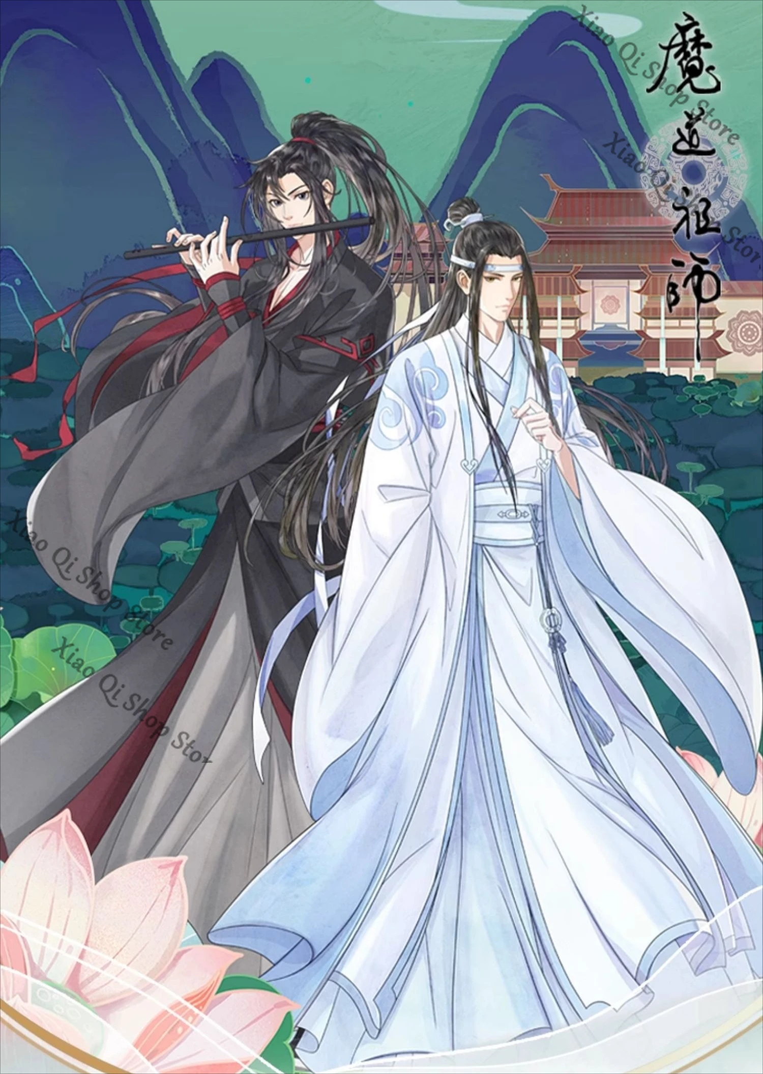 

Официальный подлинный Grandmaster of Demonic Cultivation аниме засада WeiWuXian LanWangJi акриловый большой стоячий знак настольное украшение