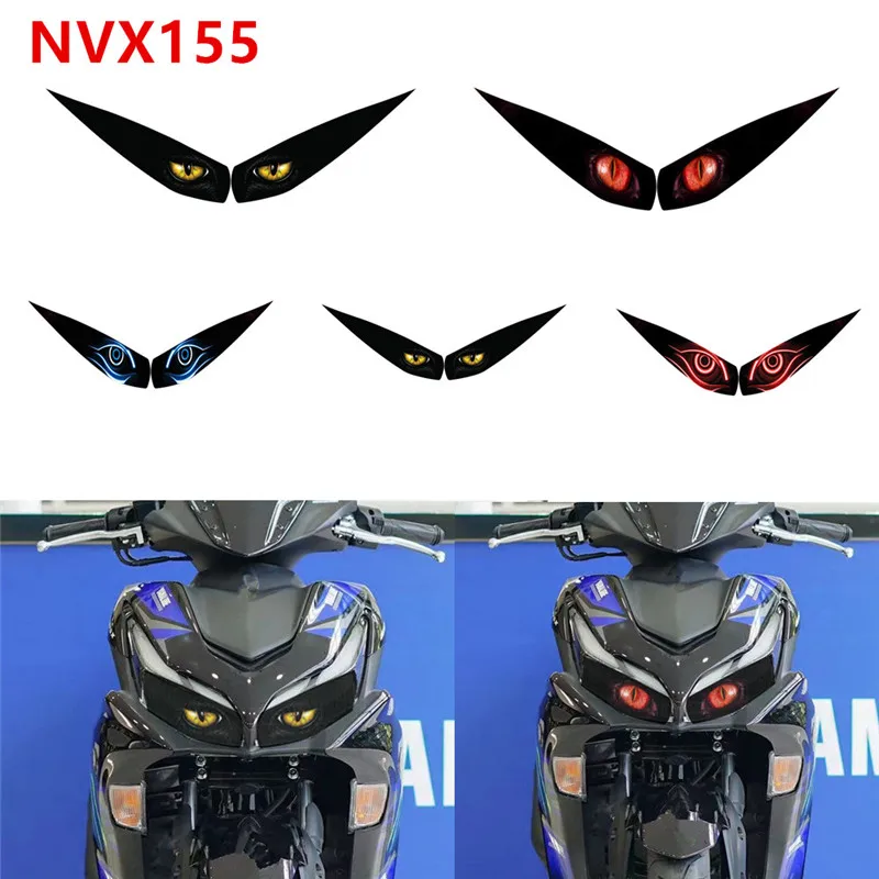 Naklejka na reflektory motocyklowe dla YAMAHA NVX155 NVX 155 AEROX 155 2015-2024 reflektor Pegatinas ochraniacz na głowę