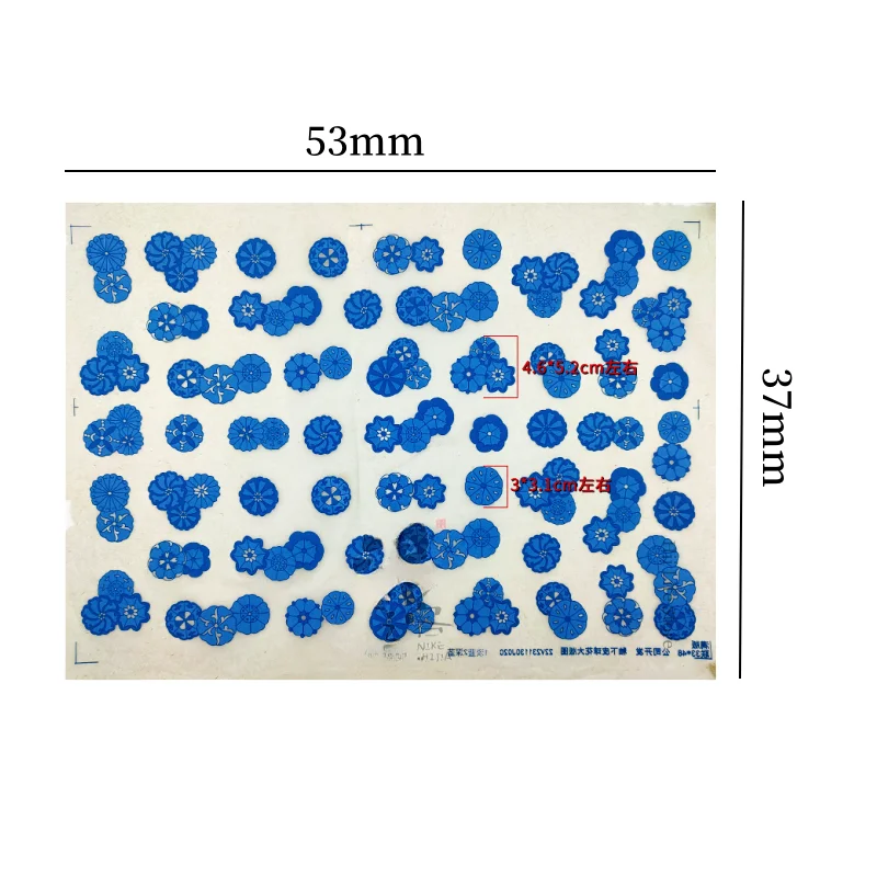 Arcilla de cerámica creativa debajo del esmalte, calcomanías de impresión de papel de transferencia azules y blancas, herramienta para colorear