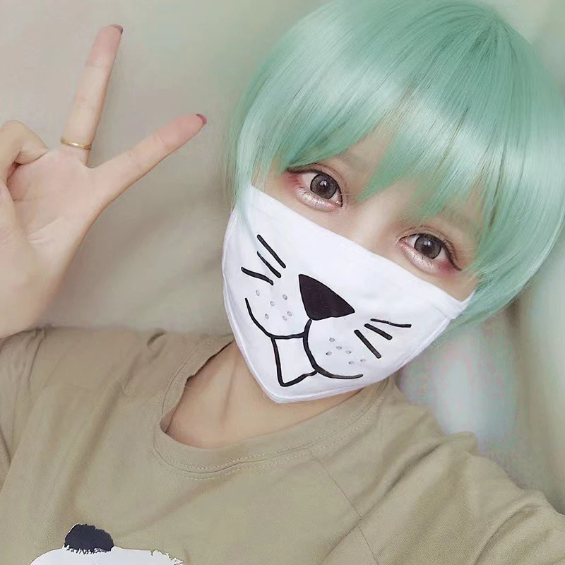 2D Anime Cosplay coloré cheveux courts fête habiller Tomboy couvre-chef femme Match quotidien chapeaux côté balayé frange Style court perruque