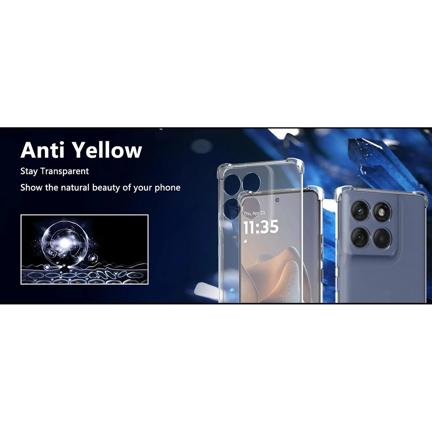 Transparente TPU stoßfeste Schutzhülle für Motorola Moto Edge60 Pro/Edge 60/Edge60 Fusion/Edge 5G 2024/Edge 5G 2025 – Detail 5