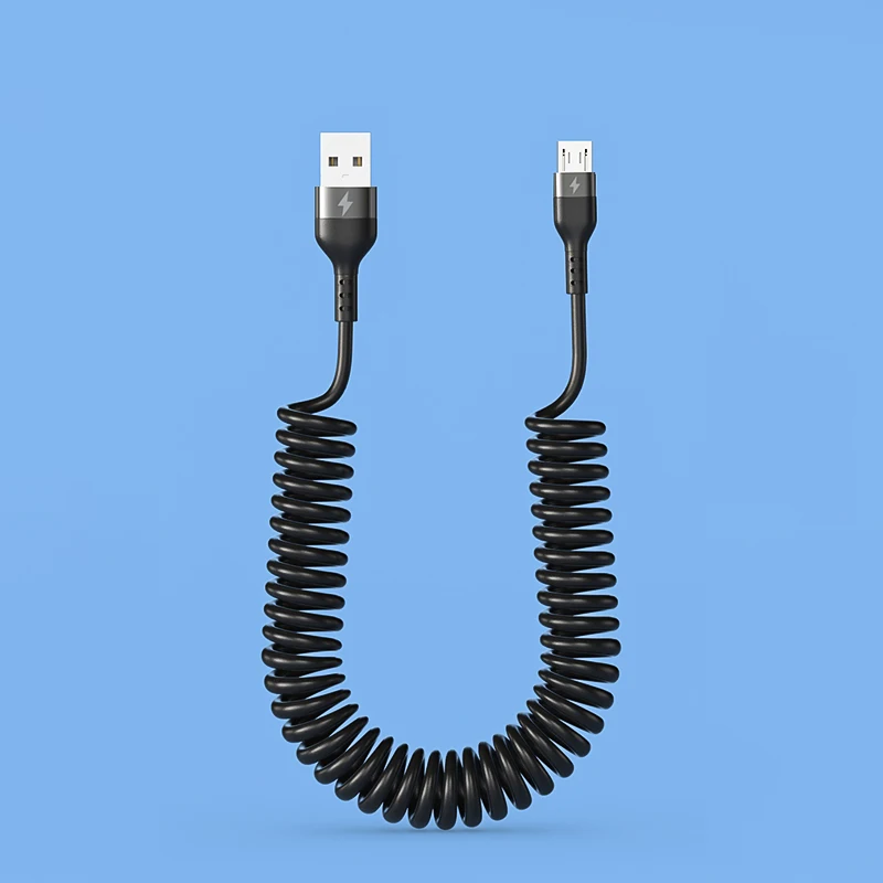 Kebiss 3A Fast Charging Micro USB Cable For Samsung Xiaomi Redmi Huawei Oppo Mobile Phone Accessories Car Charger springs Cables