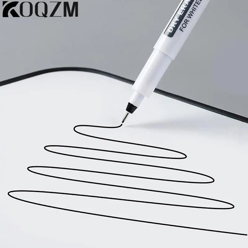 Erasable Whiteboard Pen Permanent Ink Dual Dot Markers To Mark Anything 0.5MM Dry Erasing Pen Office Examination