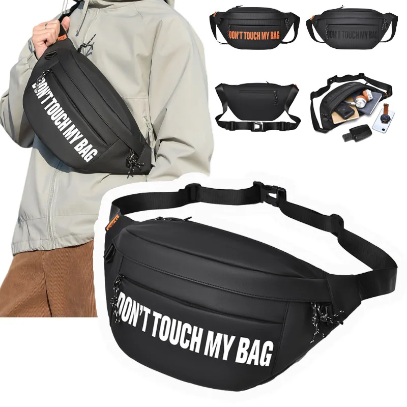 

Новая мужская нагрудная сумка 2026 года, вместительная повседневная сумка через плечо с множеством карманов, мужская сумка для поездок на работу, для езды на мотоцикле