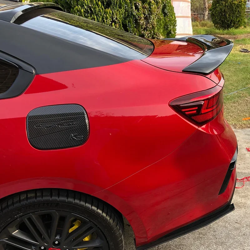 Koolstofvezel Spoiler Type R Auto Achterkofferbak Vleugel Ducktail Spoiler Voor Kia Cerato Forte Sport Gt 2019 20 21 22 23