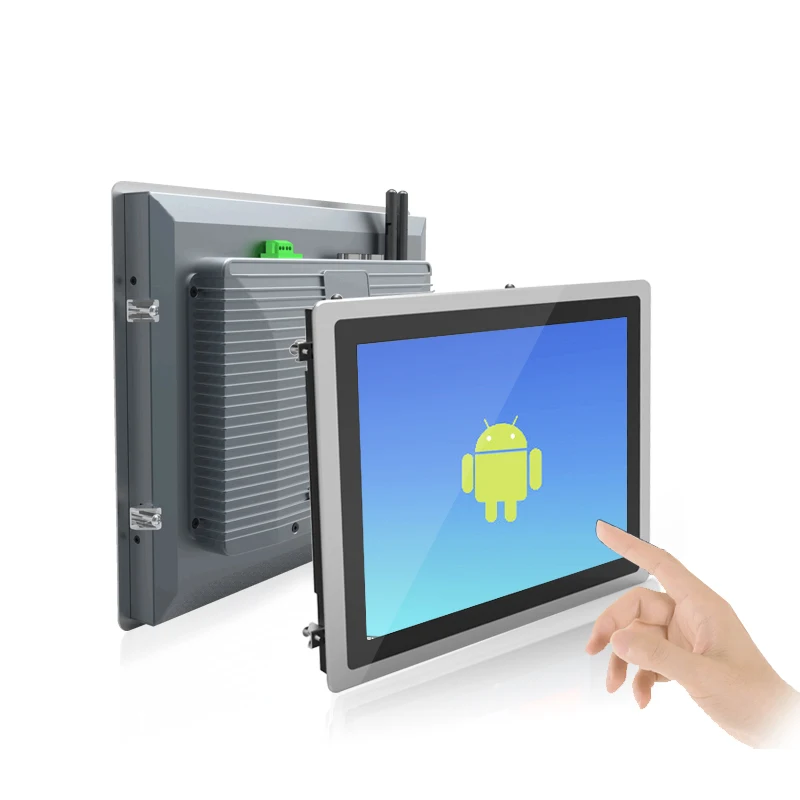 【Nuevo】 Panel PC Android con pantalla táctil Industrial de 19 pulgadas con RS232 WIFI USB LAN quiosco de resolución 1028*1024 industrial integrada