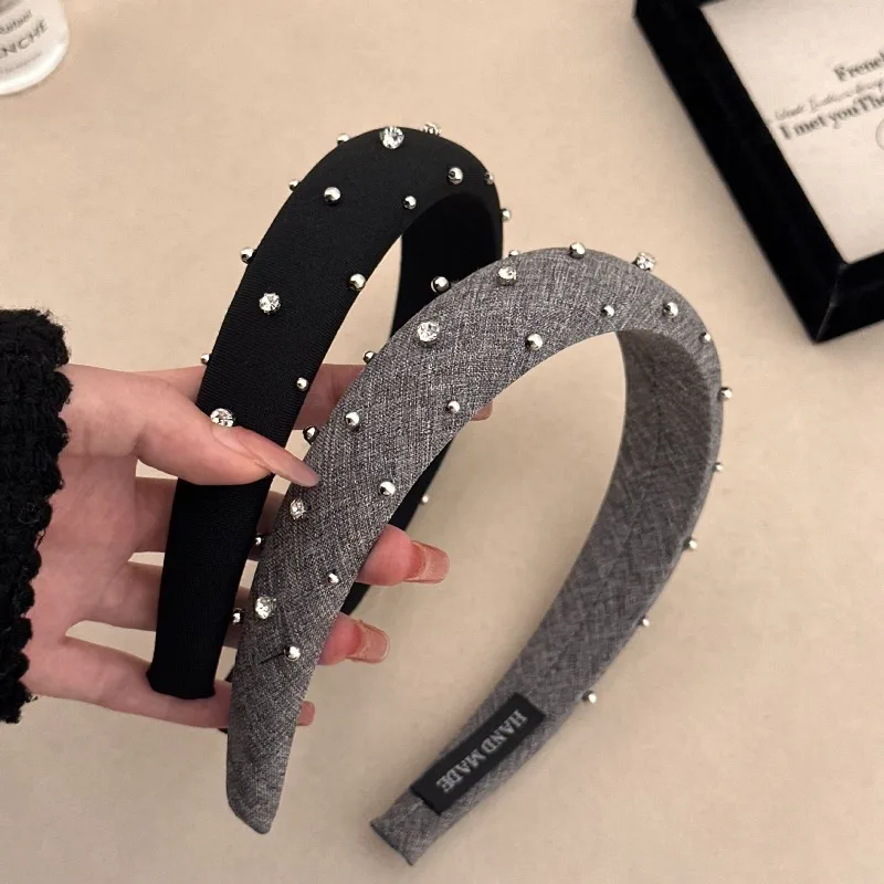 

Super Heavy Work Nail Drill Headband to Show the Face, Small Hairpin Hair Accessories, Simple High