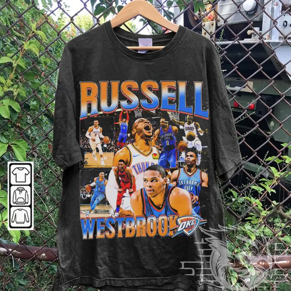 Vintage 90s Graphic Style Russell Westbrook T-Shirt Russell Westbrook ShirtRussell Westbrook Unisex Retro Oversized Basketball B