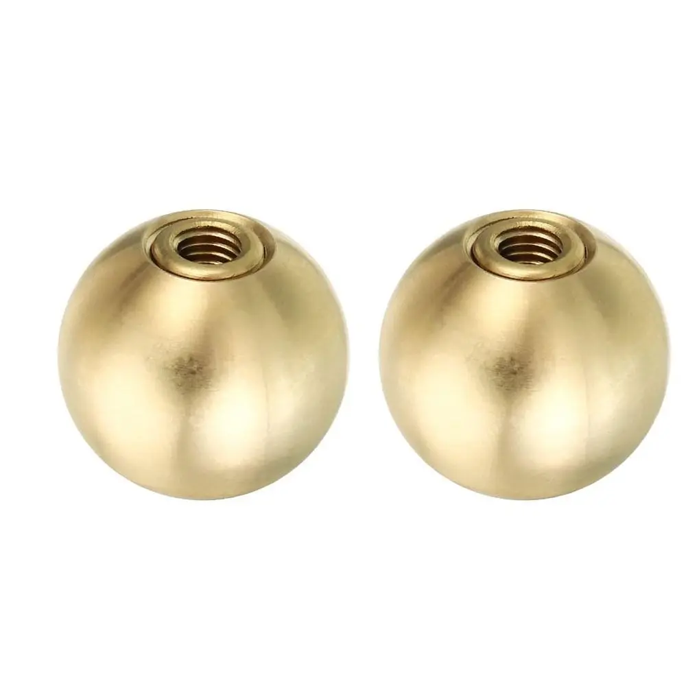 20mm/25mm Lamp Finials Caps Knob Durable Ball-Shaped Brass Screw Cap Nuts Gold Decoration Lamp