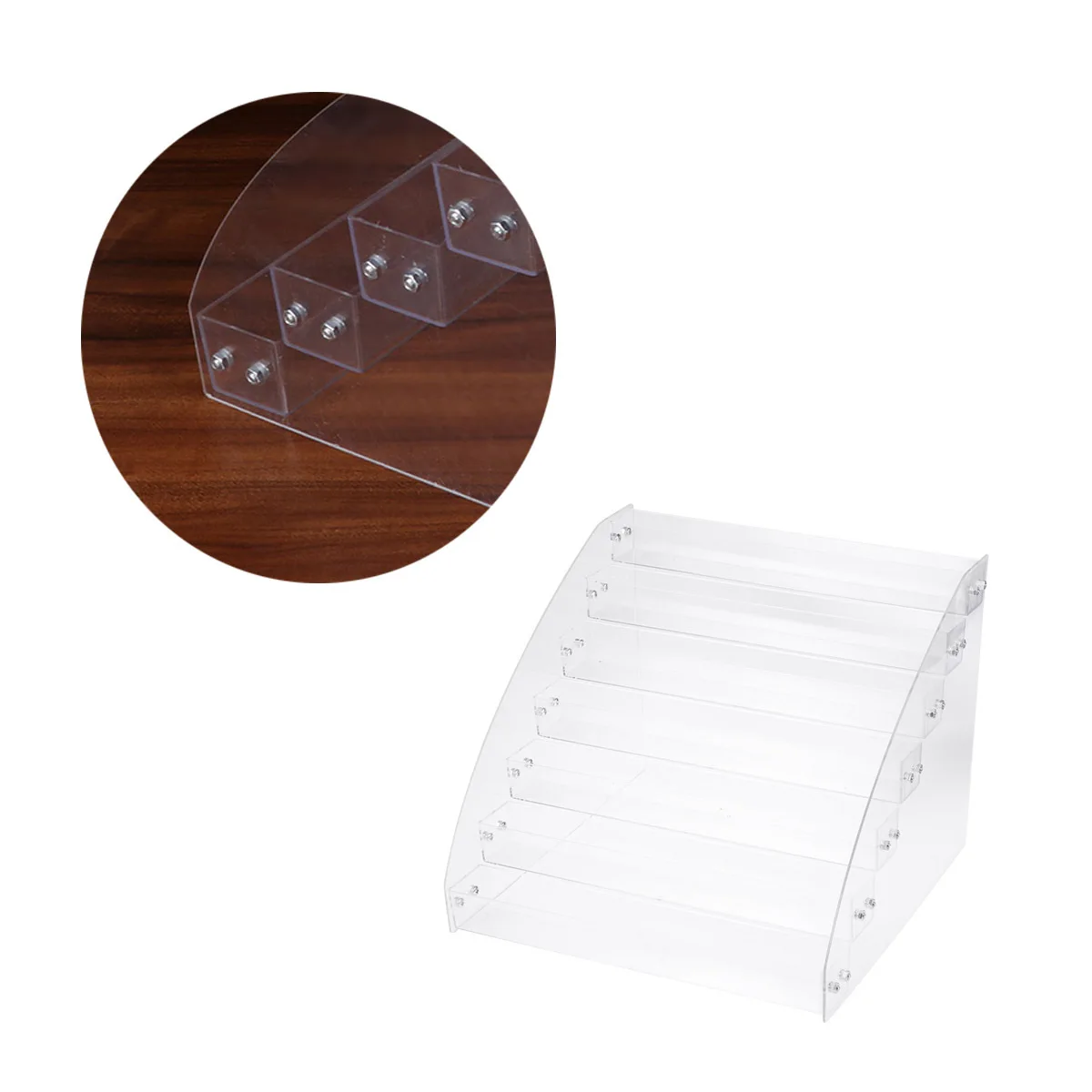 7-lagiges Nagellack-Aufbewahrungsregal, transparenter Acryl-Organizer, Ausstellungsregal, Beauty-Organizer für Badezimmer-Waschtisch