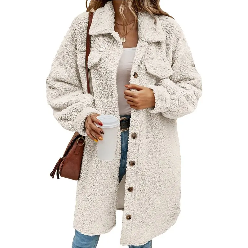 

Women's Teddy Fleece Coat-Plush Oversized Long Cardigan, Cozy Winter Fuzzy Outwear For Casual Style