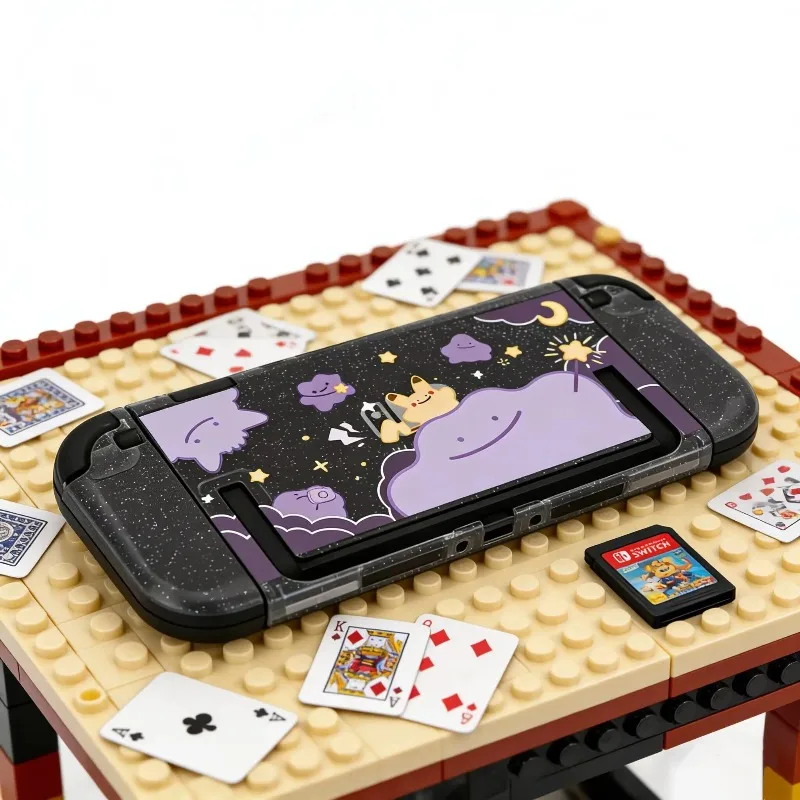 Cartoon Switch 2 Protective Case for Nintendo Switch 2 Glitter Purple Customize Joy-Con Console Case Can be inserted Dock Cover view 4