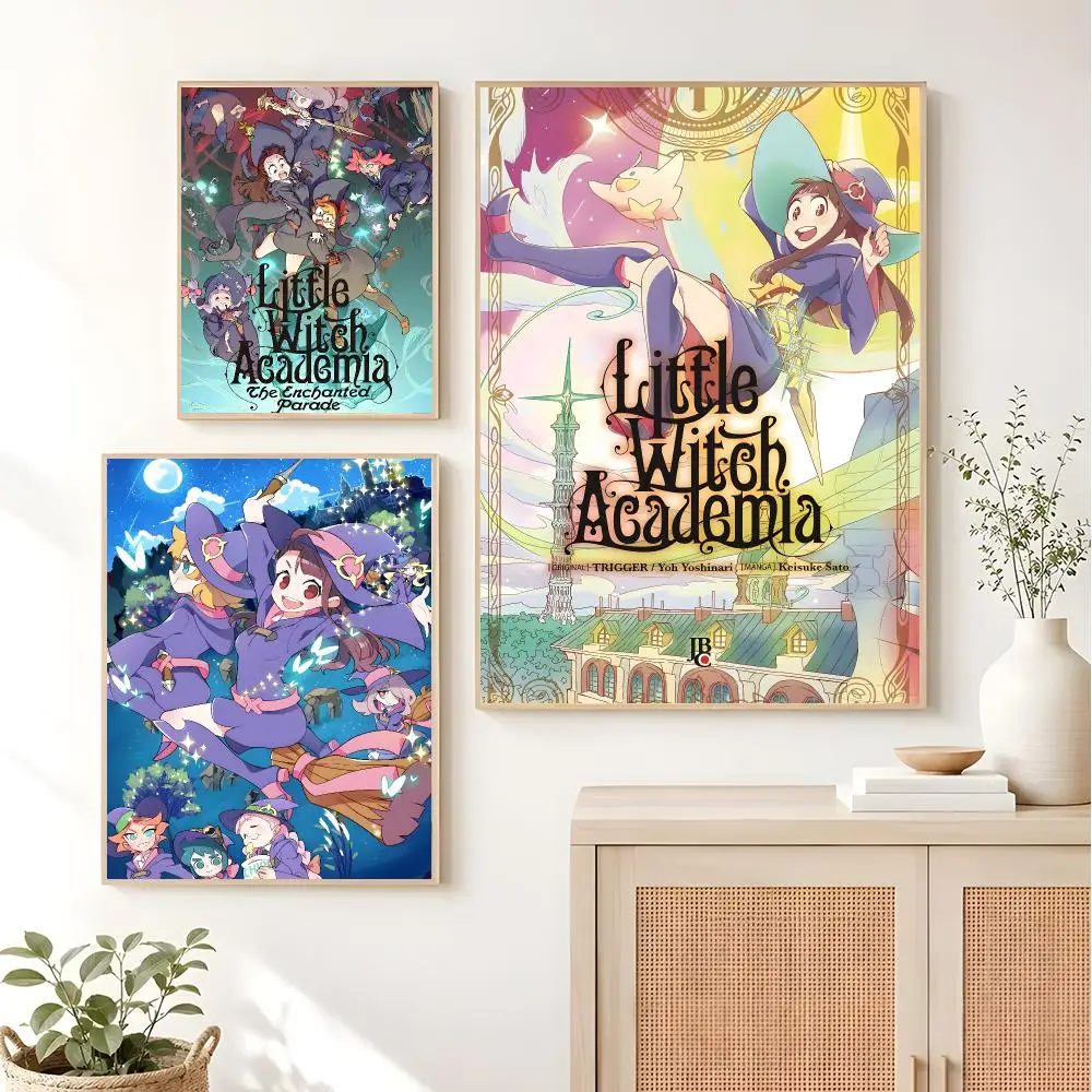 Cheerful Enchanting Anime L-Little Witch Academia Poster For Bedroom Living Room Home Decor Festival Gift Birthday Present