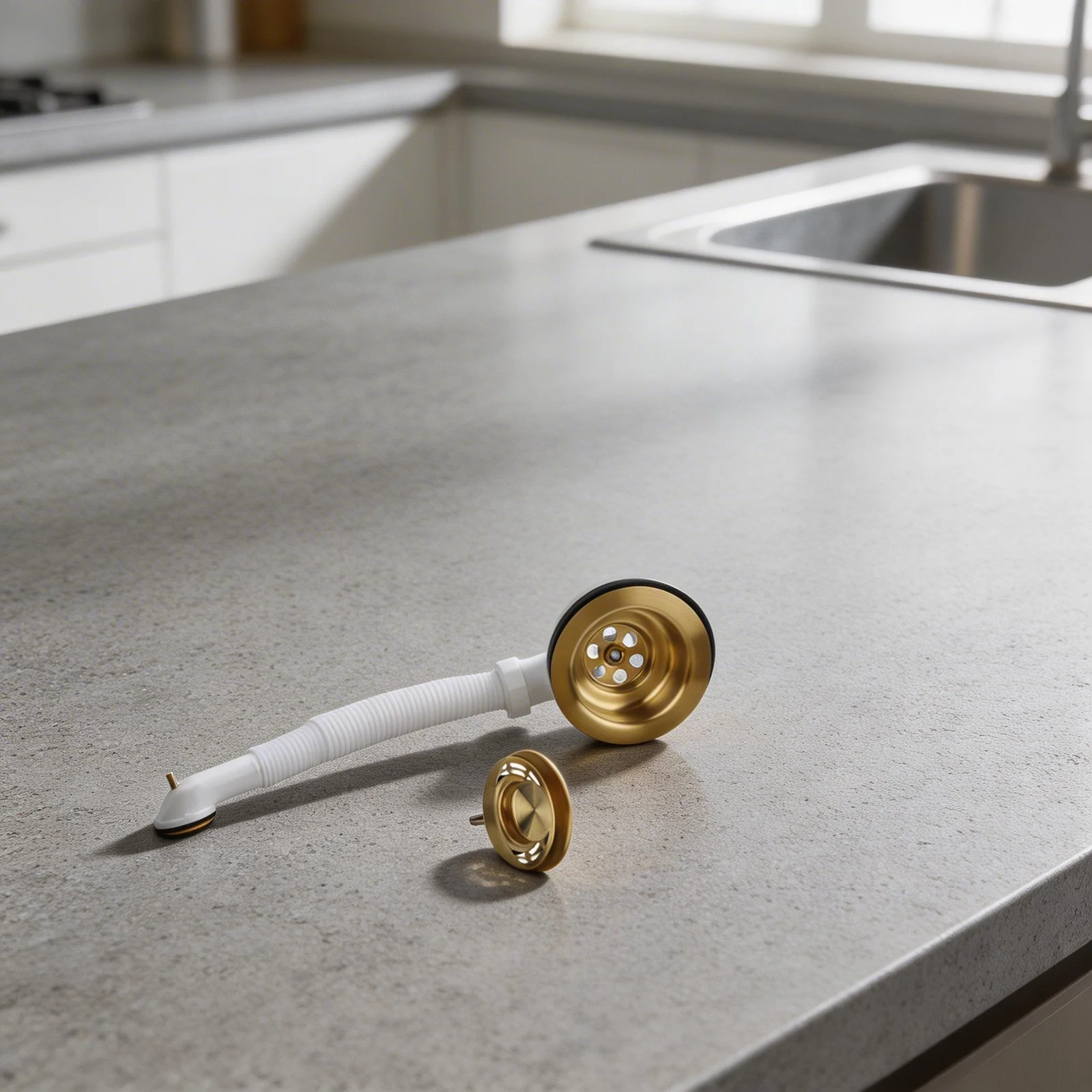 Anti Clogging Sink 114MM Downcomer Home Maintenance Easy Installation Elegant Design Perfect Fit For Standard Sinks