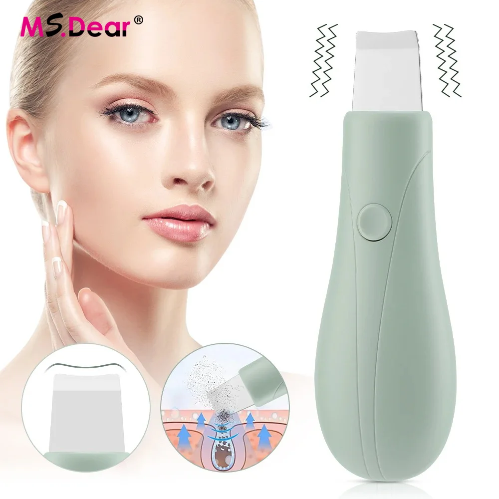 Épurateur de peau, Vibration à haute fréquence, nettoyage en profondeur, outil pour le visage, dissolvant de points noirs et de pores, pelle pour le visage, soins de beauté, dispositif exfoliant