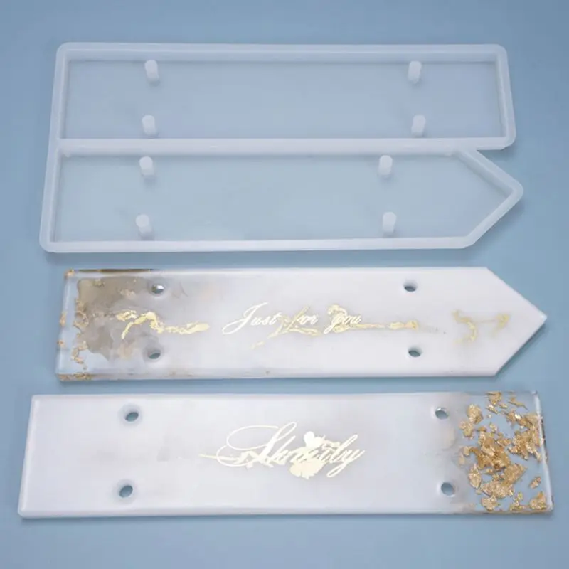 Multi-forma Doorplate stampo in Silicone segni di porta colata stampo in resina segni appesi resina epossidica che fa stampo regalo