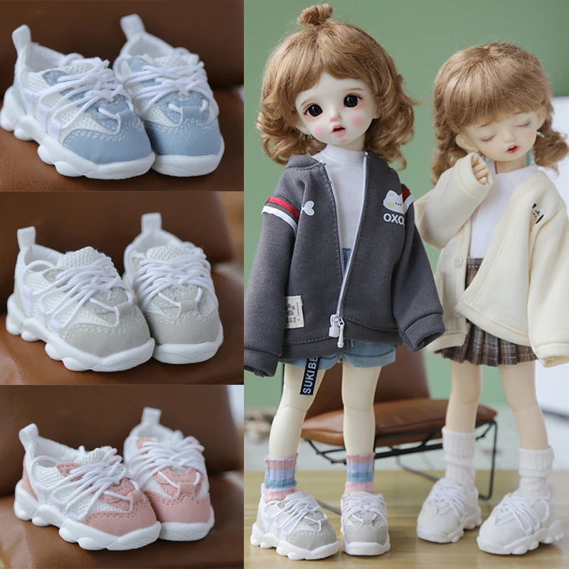 

1/6 Doll Clunky Sneaker Shoes, Sneakers Doll Thick Soled Sneakers Shoes Fit For 12Inch Bjd Girl Dolls, 30cm Doll