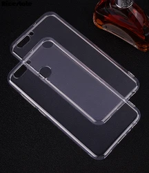 Huawei P smart case Huawei P smart Clear TPU and solid color fundas For Huawei Enjoy 7s Back Cover Protect Skin Silicon case