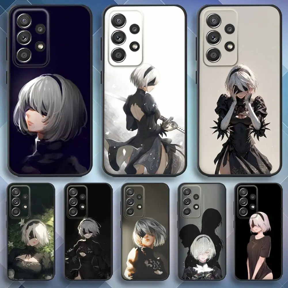 

N-Nier 2B A-Automata Phone Case For Samsung S25,S24,S21,S22,S23,S30,Ultra,S20,Plus,Fe,Lite,Note,10,9,5G Black Cover