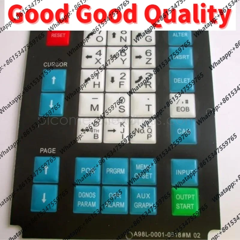 A98L-0001-0518#M 02 A98L-0001-0518 0M CNC HMI Membrane Keypad buttons for Fanuc Machine Operator Panel