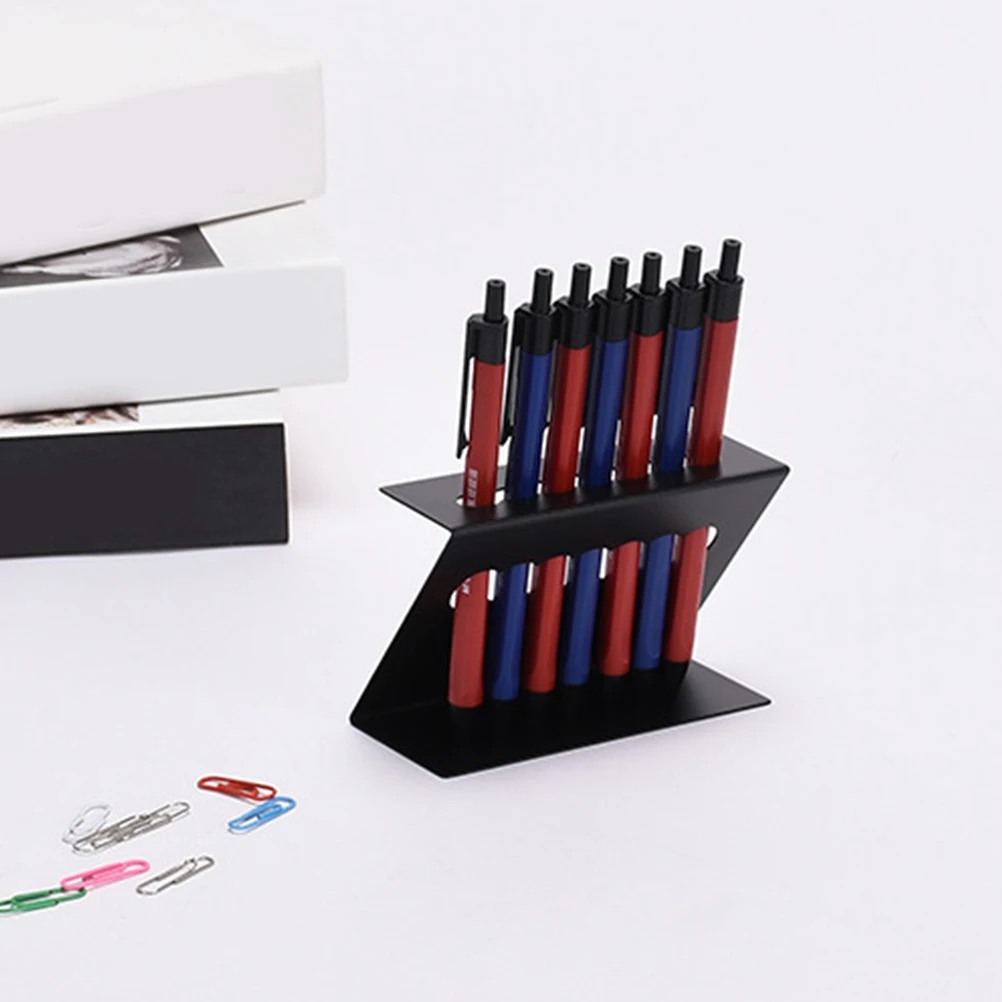 

1pc Stylish Metal Eyebrow Holder Display Stand For Desk Pen Rack Organizer Storage Stand For Office Home Pen Display Rack