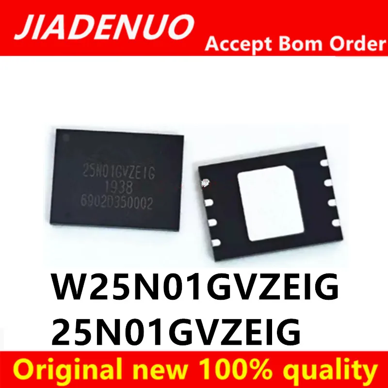 (2-5piece)100% New 25N01GVZEIG  W25N01GVZEIG QFN-8