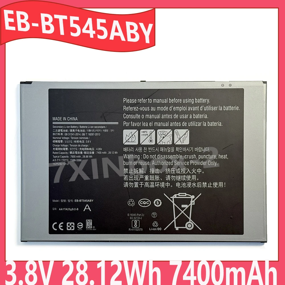 EB-BT545ABY 3.8V 28.12Wh 7400mAh Laptop Battery For Samsung Galaxy Tab Pro Active Pro T545 SM-T545