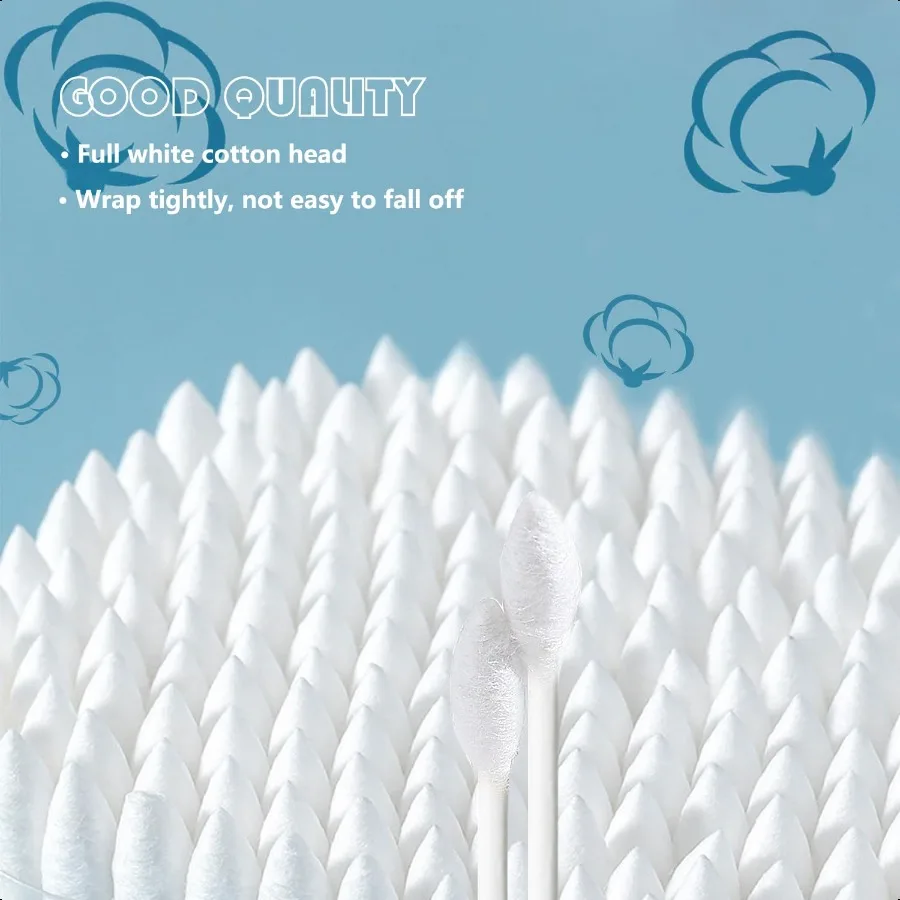 Precision Tip Cotton Swabs Double Pointed Cotton Buds for Makeup 800pcs