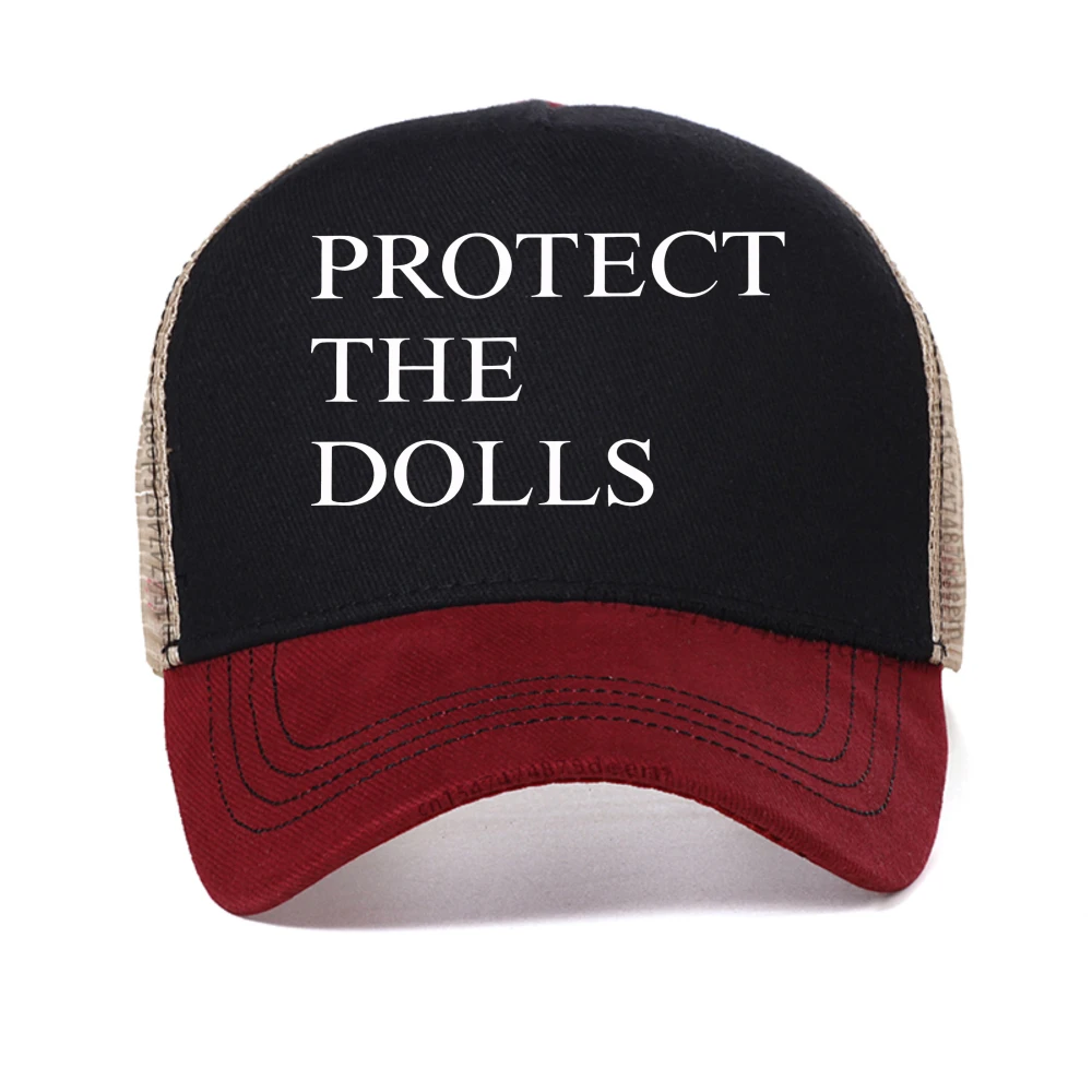 حماية الدمى قبعة بيسبول الرجال النساء طباعة فخر حقوق الإنسان قبعات عادية في الهواء الطلق عادية شبكة قبعة سائق الشاحنة قبعات Snapback باردة