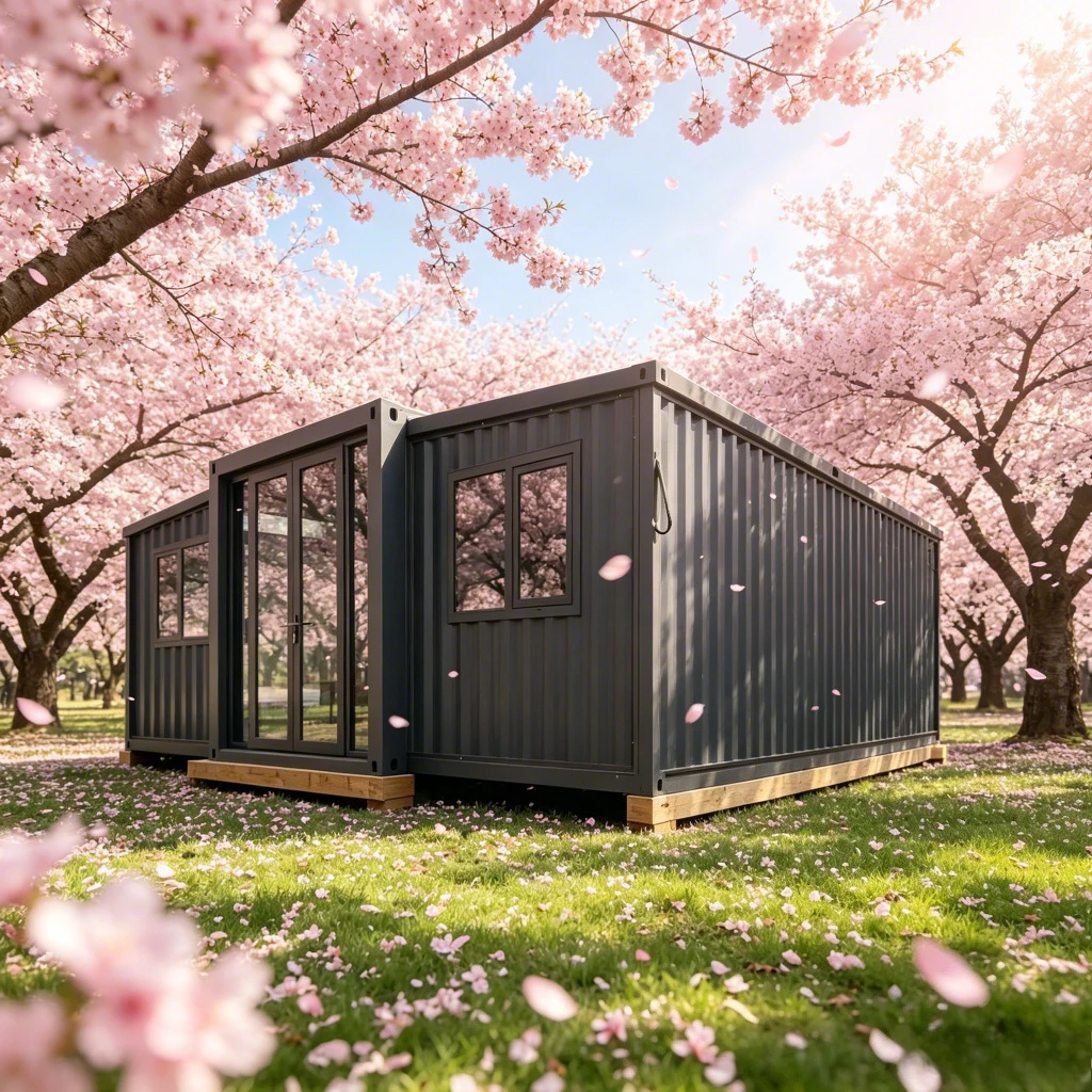 Tiny Prefab Container House 20ft 1 Bedroom 1 Bathroom Folding Steel Structure Eco-Friendly Versatile Mobile Office or Shop