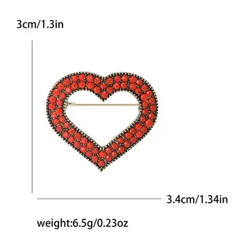 Kamínkové srdíčkové brože pro ženy unisex turecké lásky brože událost párty batoh dekorace oblečení doplňky 10 nejlepší prodej turecké párty dekorace - №5