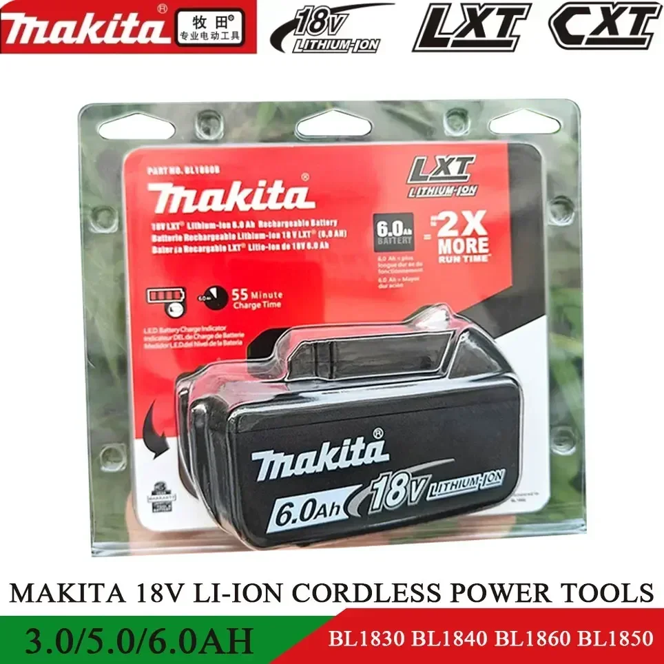 

Makita 18V Battery 6000mAh Rechargeable Power Tools Battery 18V makita with LED Li-ion Replacement LXT BL1860B BL1860 BL1850