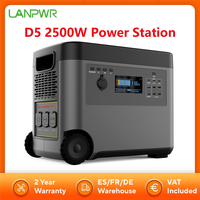 LANPWR D5 2500W Portable Power Station Solar Generator 2160Wh Perfect for Outdoor Camping RV Trip Outdoor Party Home Use