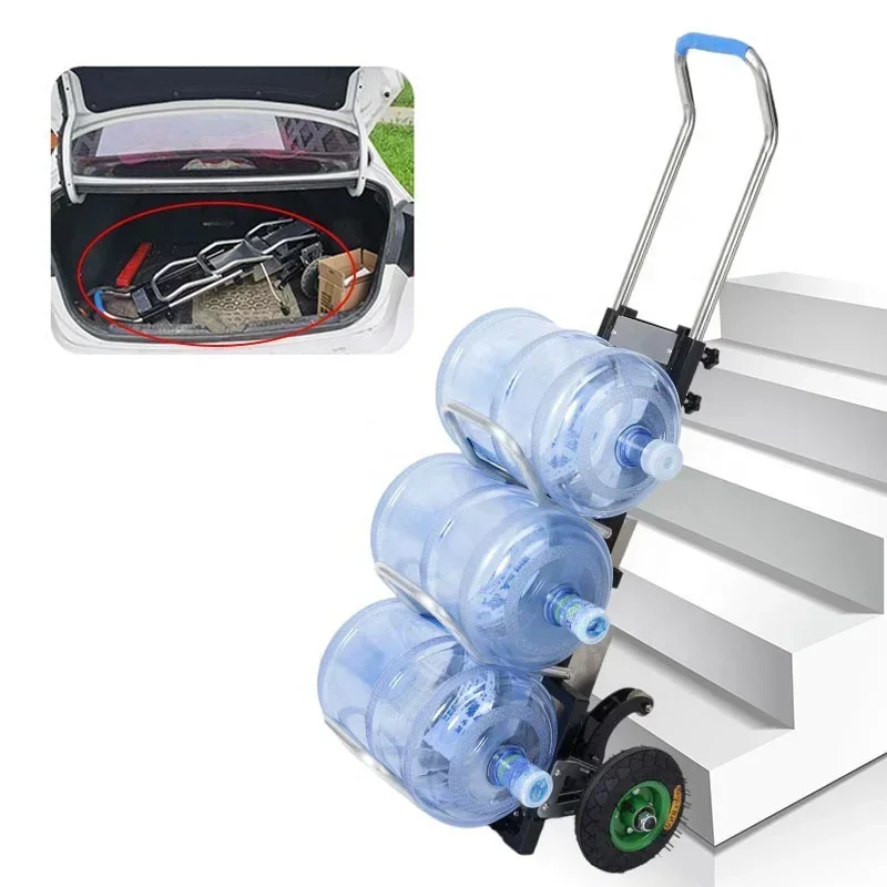 New 48v Electric Barreled Water Trolley Aluminum Alloy Powered Stair Climbing Hand Truck