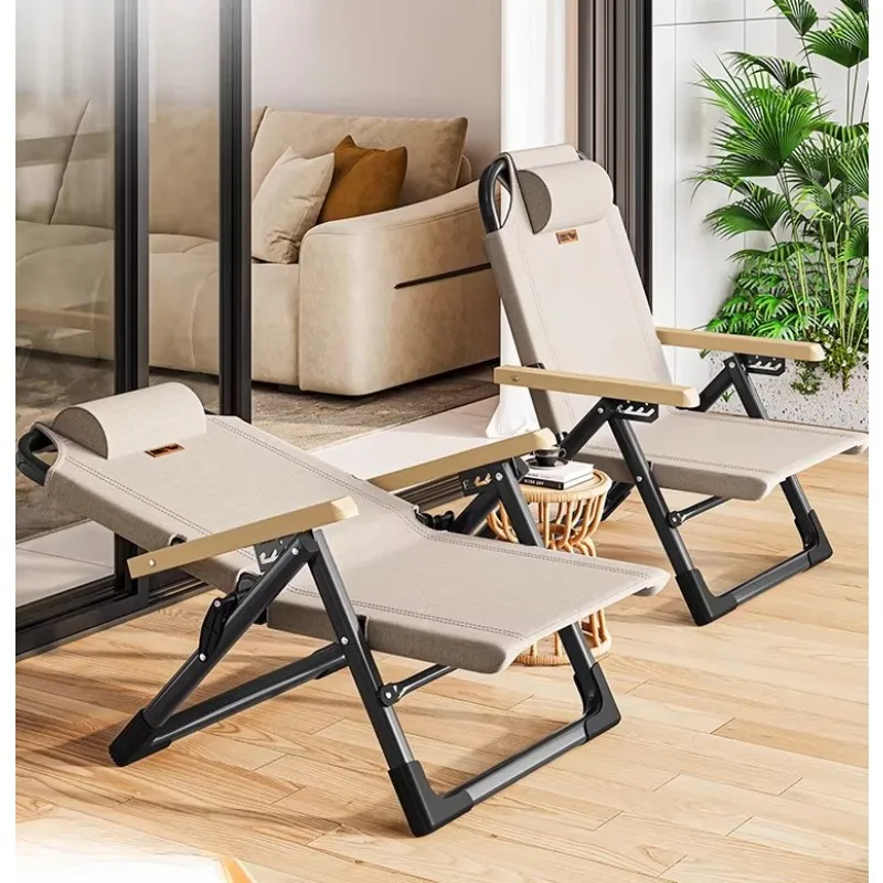 Outdoor Folding Camping Chair High Back Reclining Seat Portable Beach Lounge Chair for Adults Patio