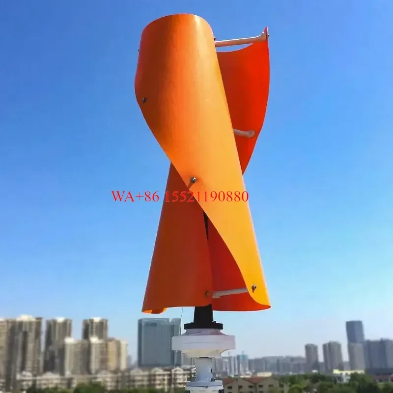 WMWMNU for Wind Power Energy 5KW 10KW 20KW Spiral Vertical Wind Turbine Generator System