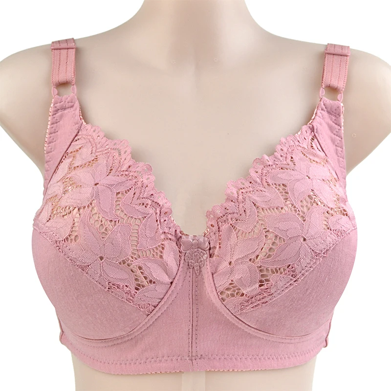Sexy Lace Bra For Women Wire Free Bras Cotton Comfortable Underwear Soft Lingerie Push Up Big size 48DC 46DC