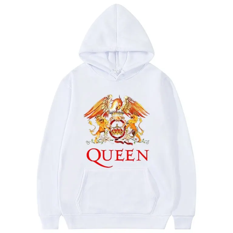 Hoodies Queen Rock Band Printed Sweatshirt Men Women Fashion Oversized Sweatshirts Hoodie  Harajuku Unisex Clothing Coat