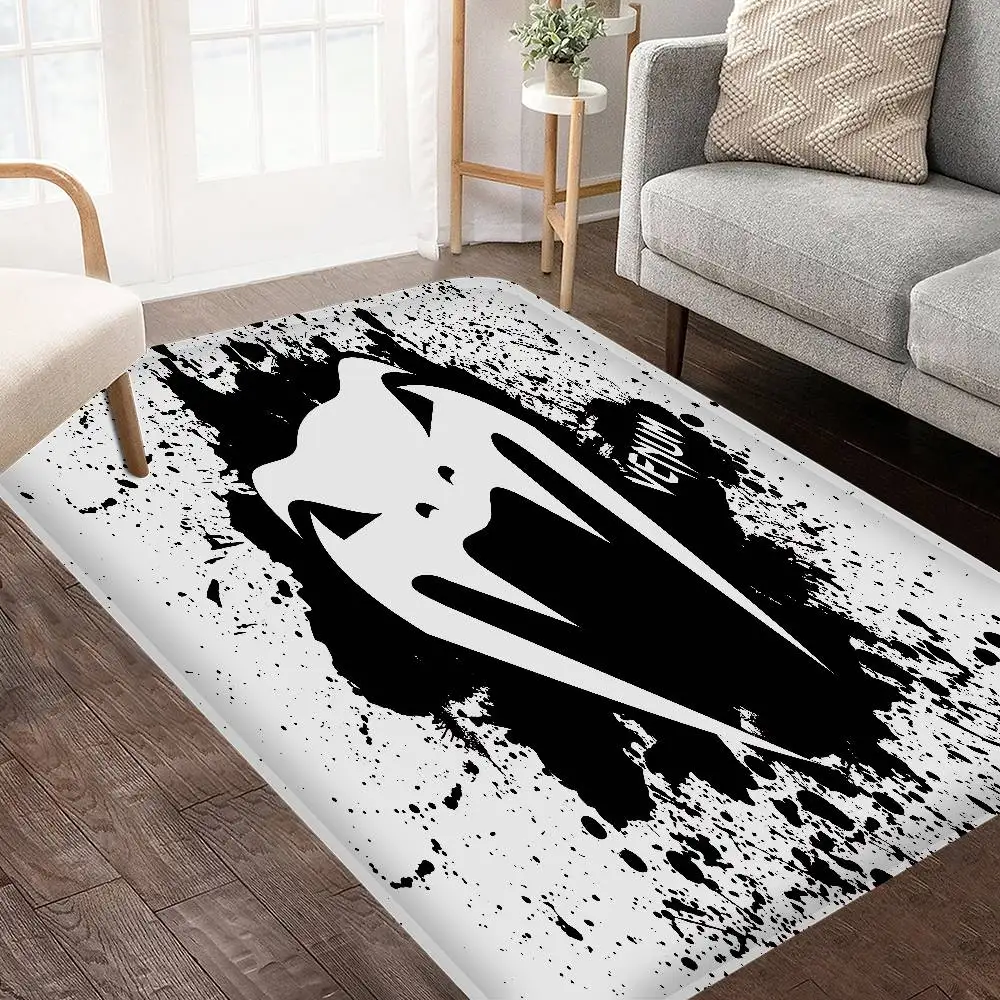 Alfombra de Entrada V-Venum Rectangular Antideslizante, Alfombra Suave para el Hogar, Alfombra para Interiores y Exteriores, Alfombra de Bienvenida