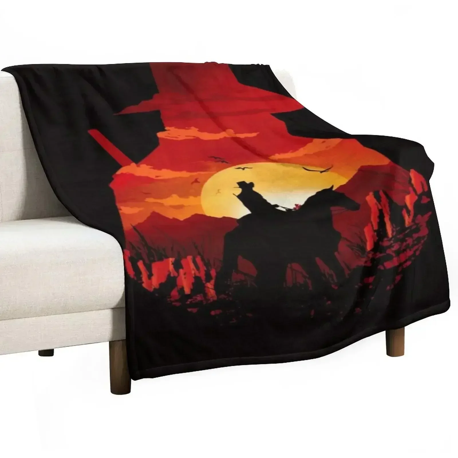 

Red-Logo Throw Blanket manga Luxury Throw Summer Blankets