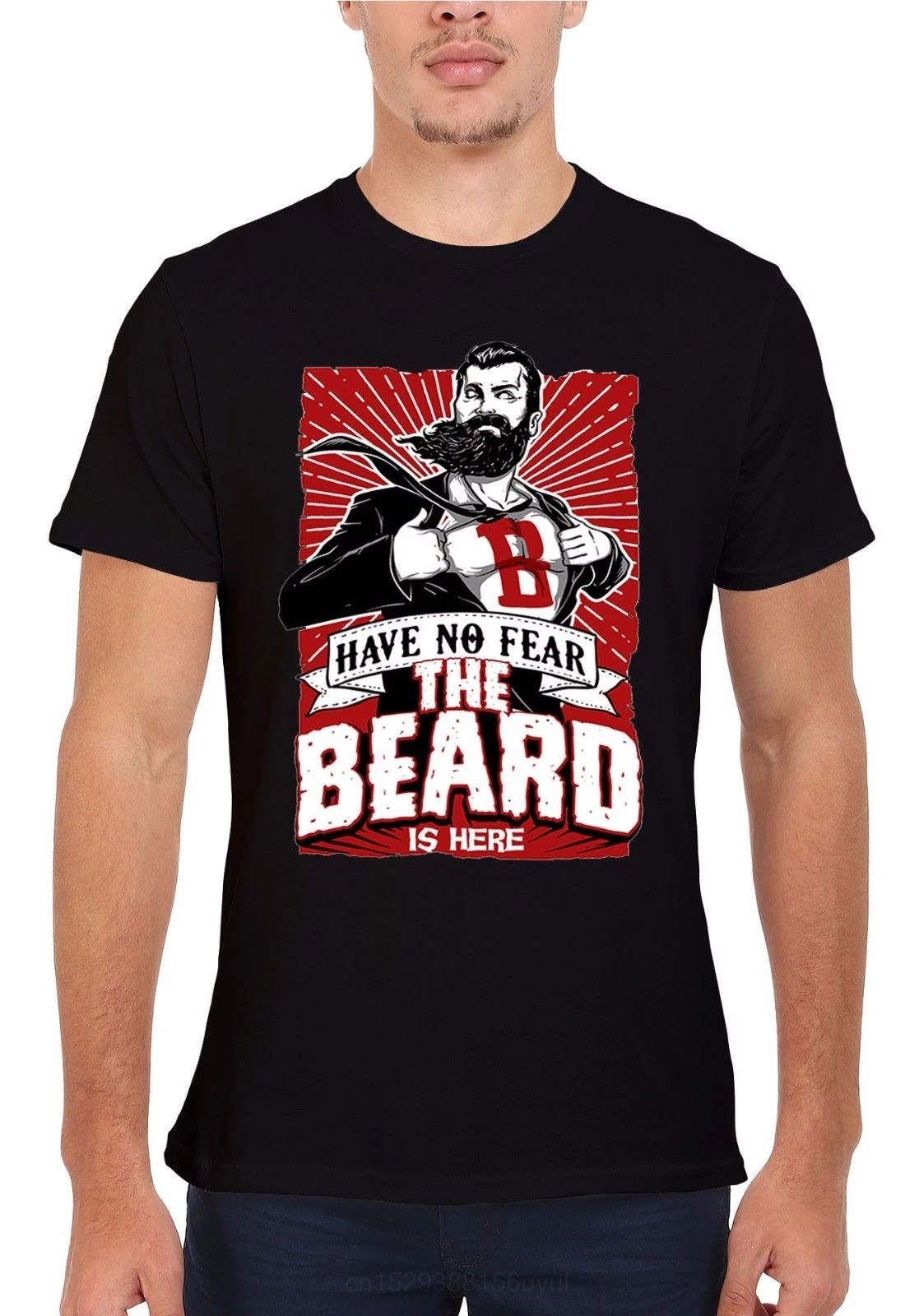 Have No Fear The Beard Is Here Funny Men Women Vest  Unisex T-shirt Cartoon New Fashion High Quality Printed Tee Shirts
