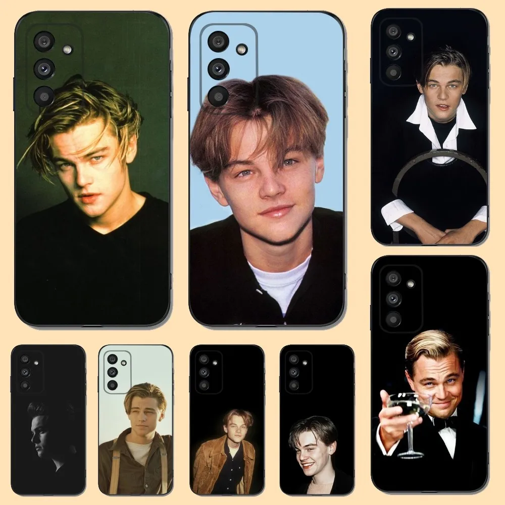 L-Leonardo Actor D-Dicaprio Phone Case For Samsung S23,22,21FE 20,10lite 9,8,5plus 6,7edge Note20,20ultra Black Silicone