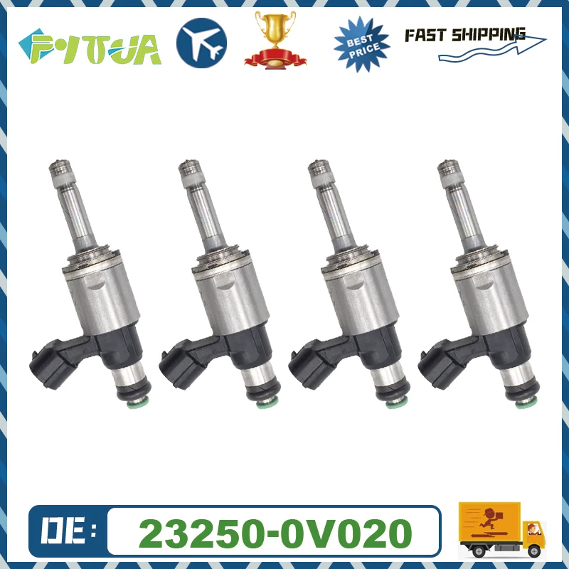 

4 шт. топливная форсунка 23250-0V020 для TOYOTA LEXUS Camry Hybrid ES2 350 300H 2.0L 6AR-FSE 2015 Bico автомобильные аксессуары